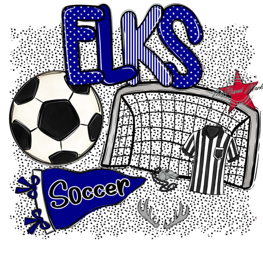 Elks Soccer Spirit-Blue