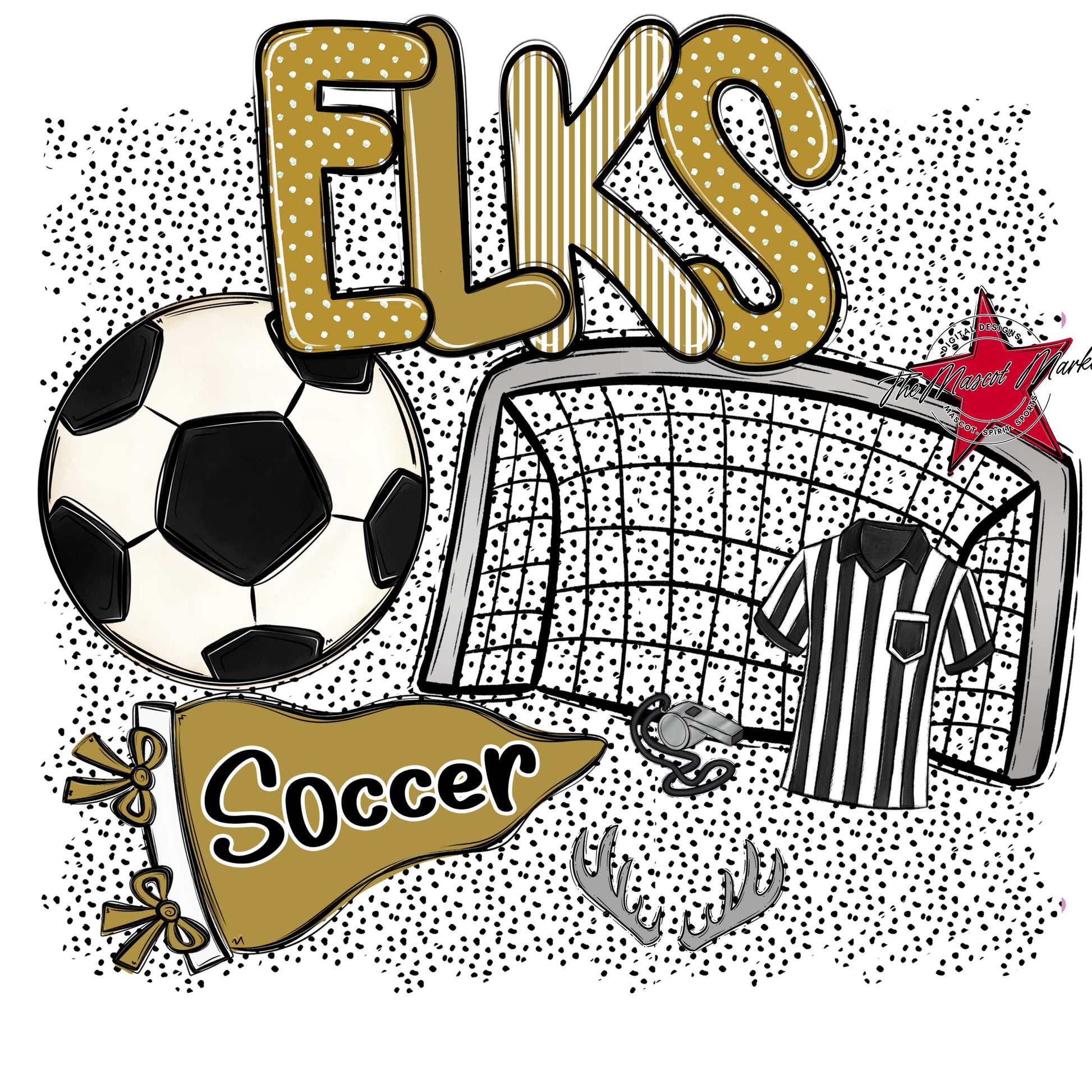 Elks Soccer Spirit-Gold
