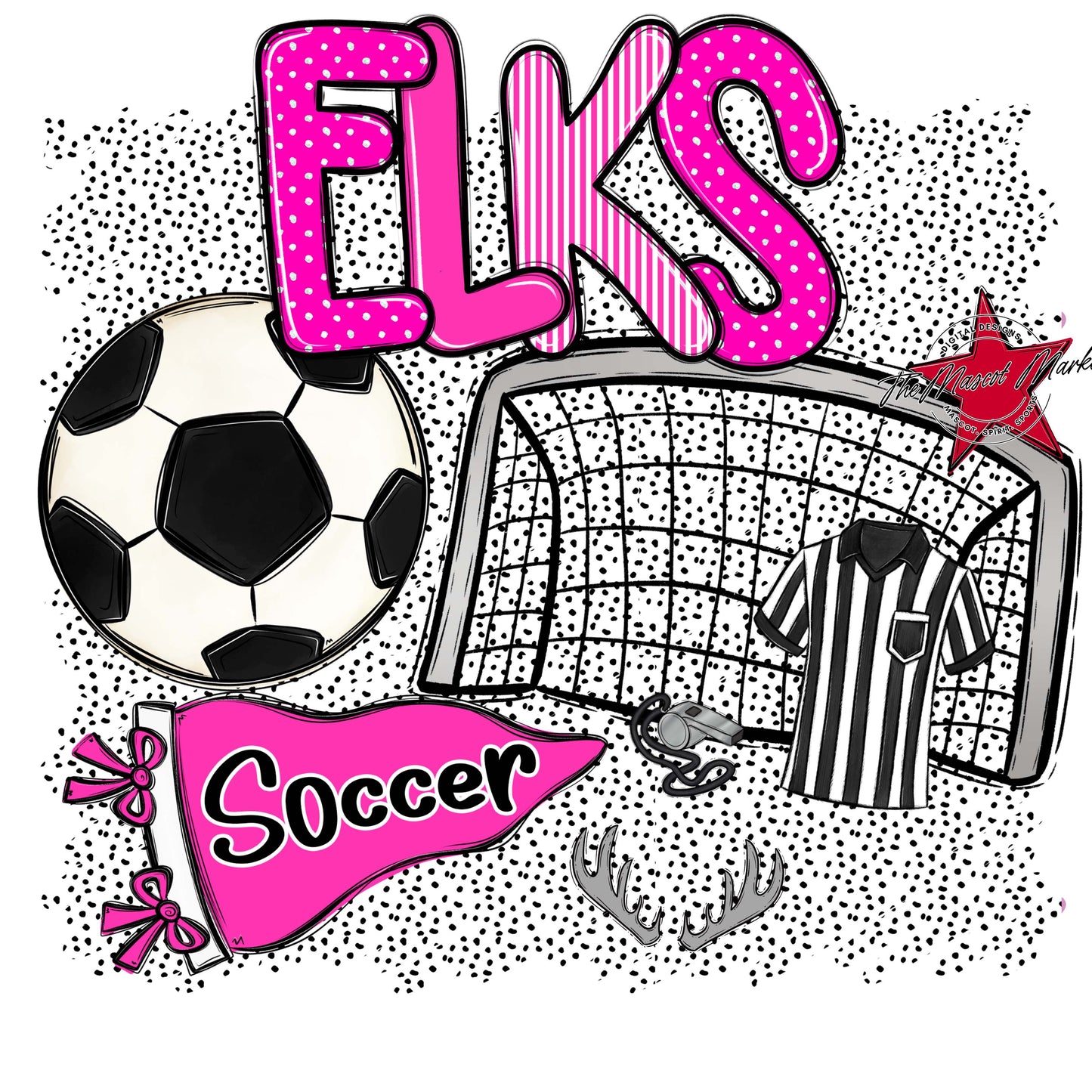 Elks Soccer Spirit-Pink