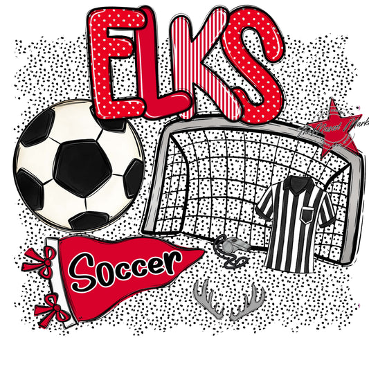 Elks Soccer Spirit-Red