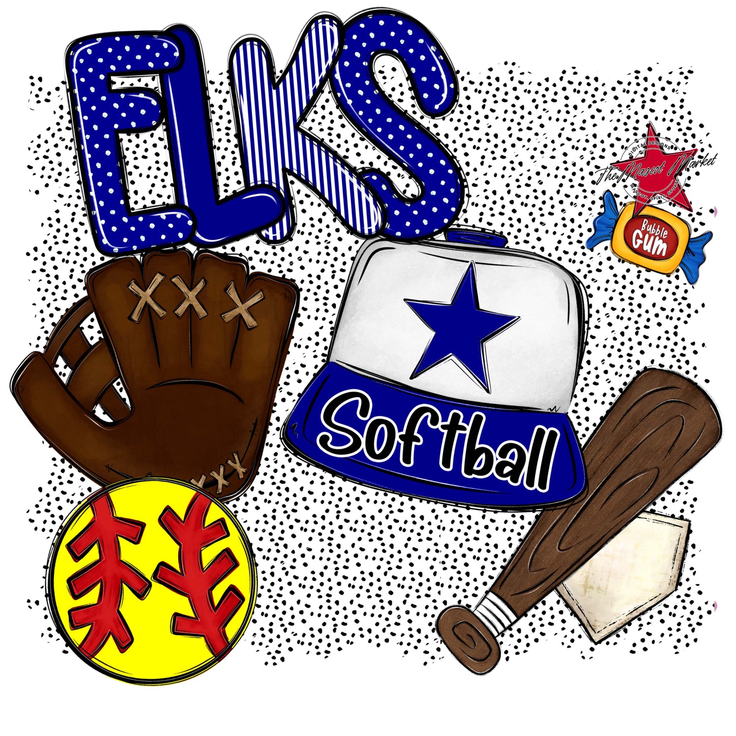 Elks Softball Spirit-Blue