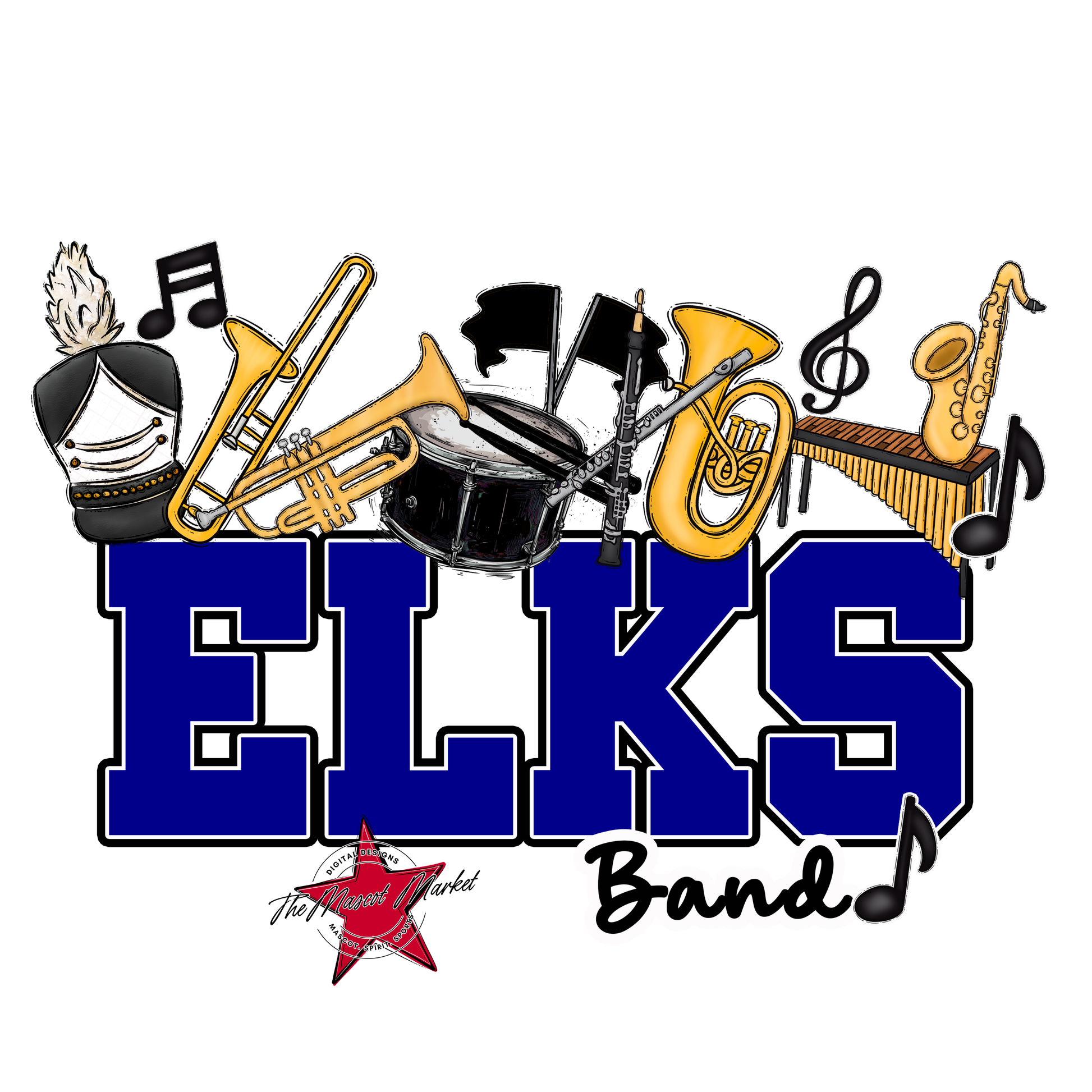 Elks Varsity Band-Blue