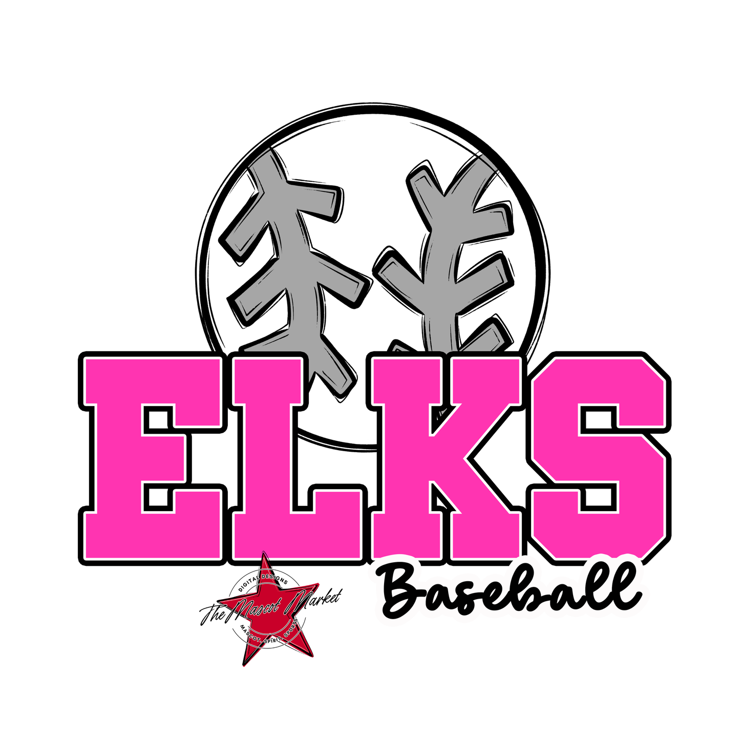 Elks Varsity Baseball-Pink