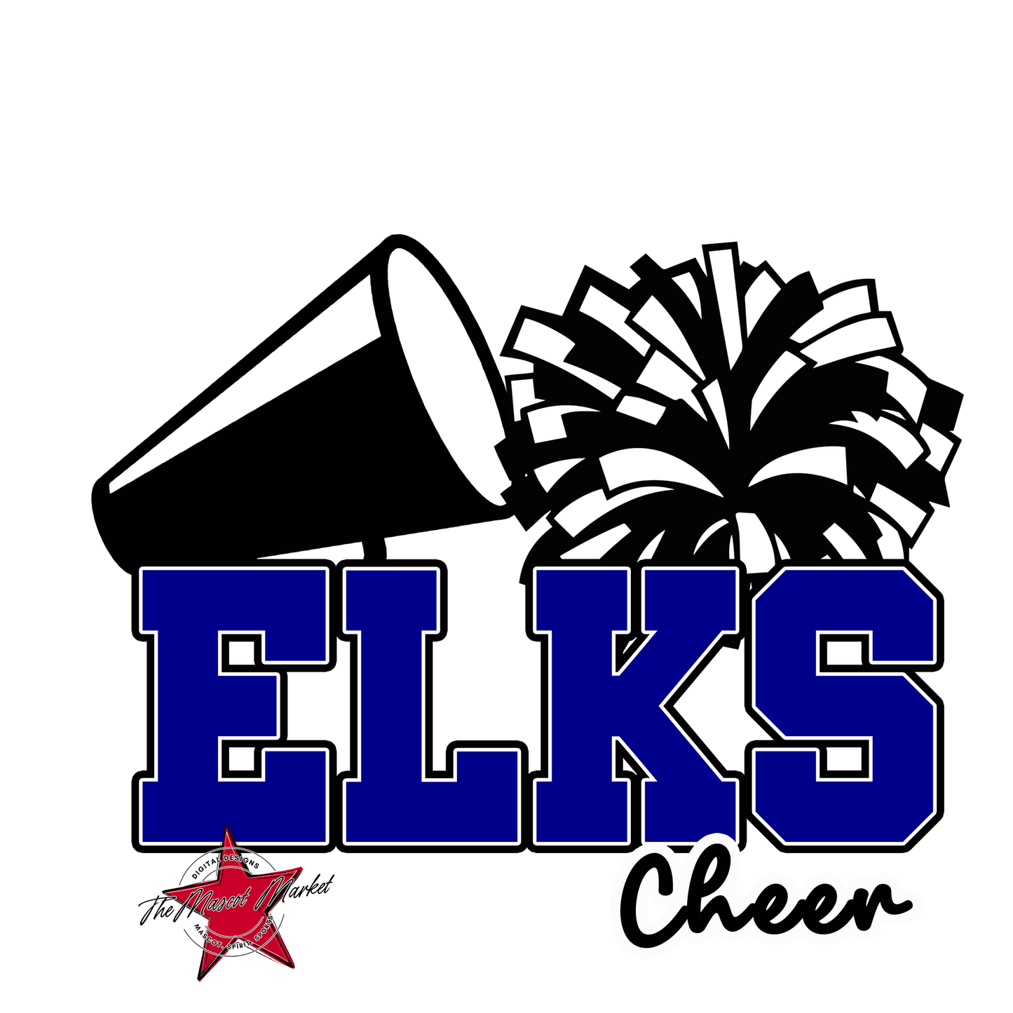 Elks Varsity Cheer-Blue