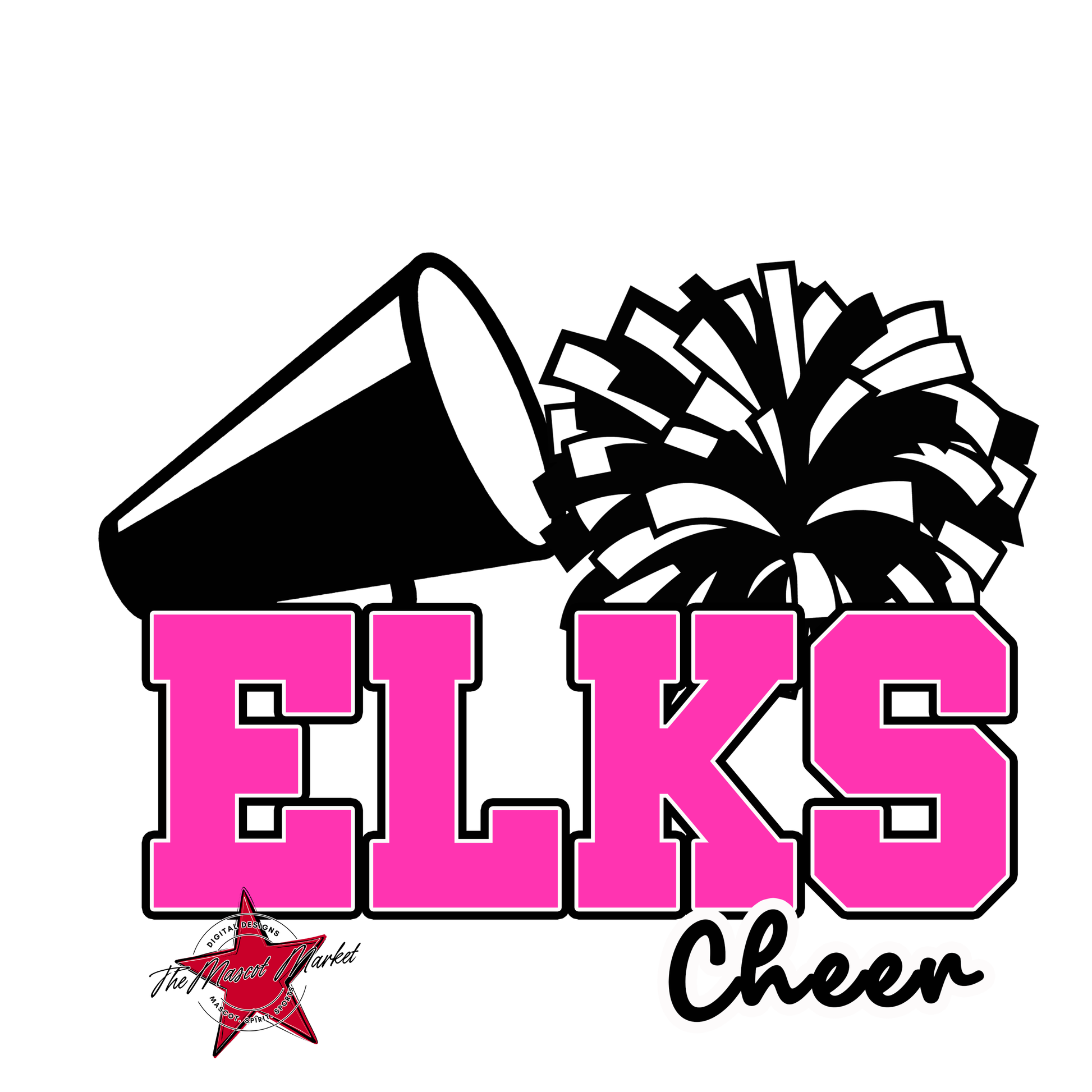 Elks Varsity Cheer-Pink