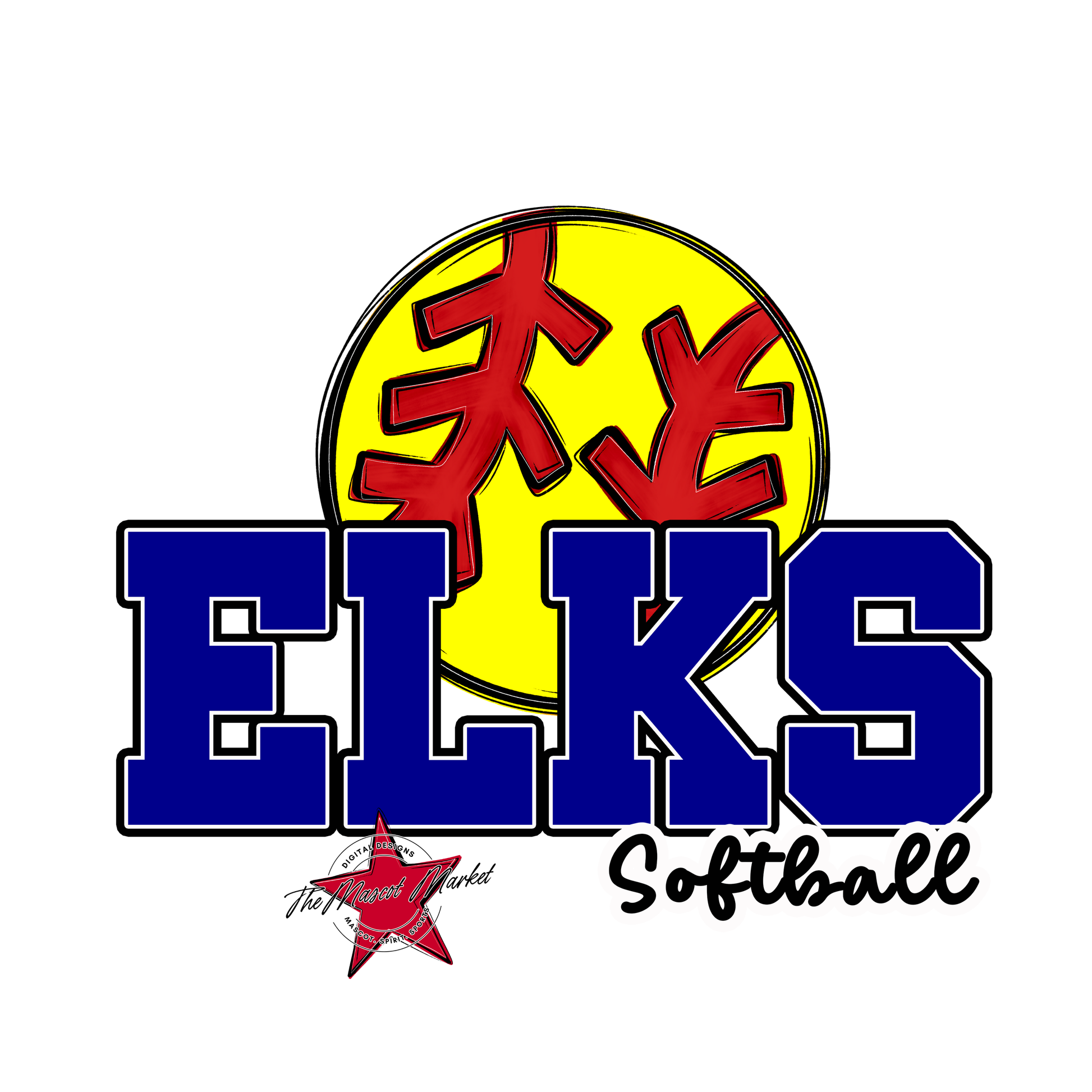 Elks Varsity Softball-Blue