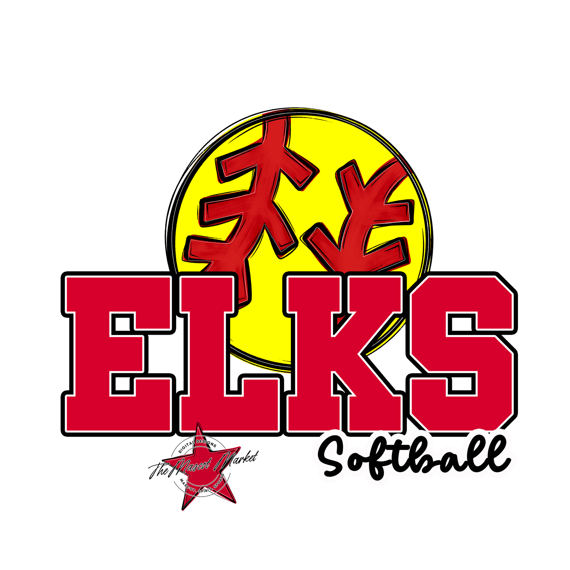 Elks Varsity Softball-Red