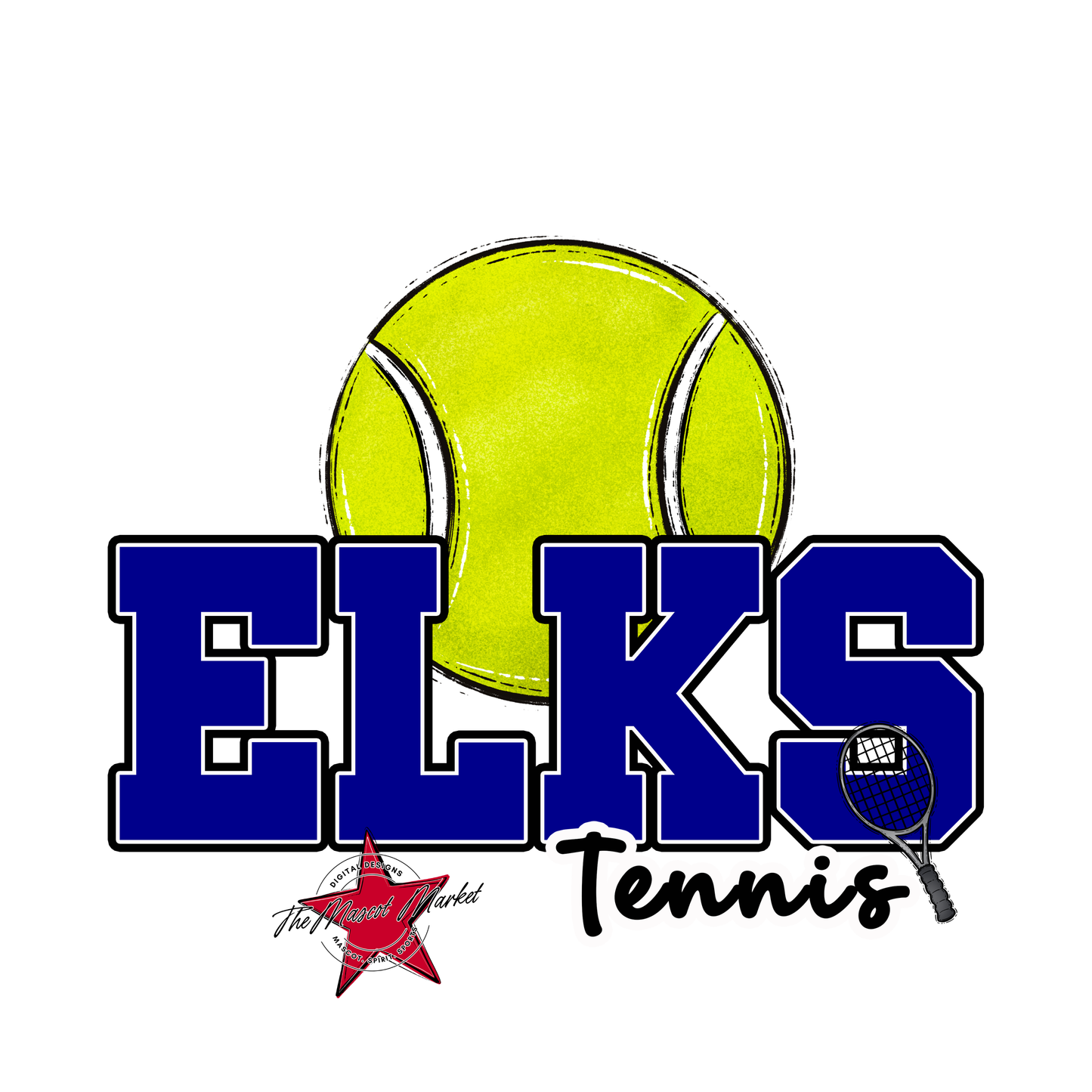 Elks Varsity Tennis-Blue