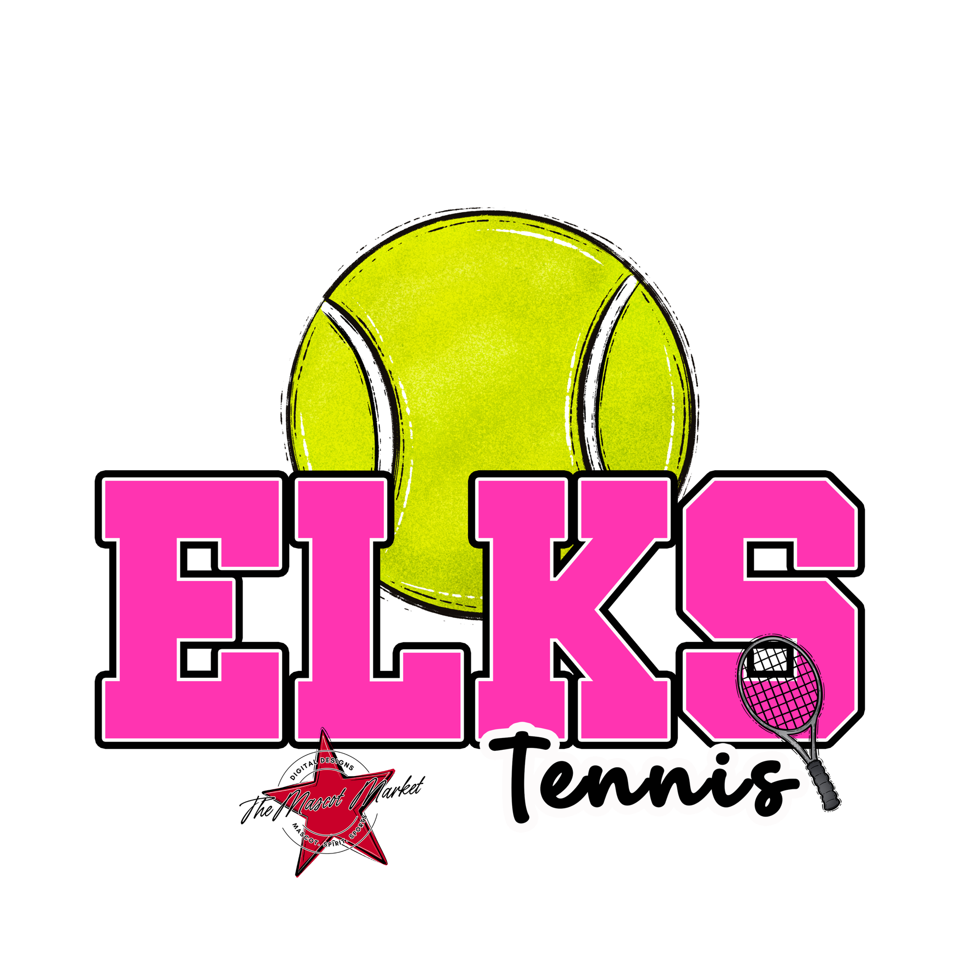 Elks Varsity Tennis-Pink