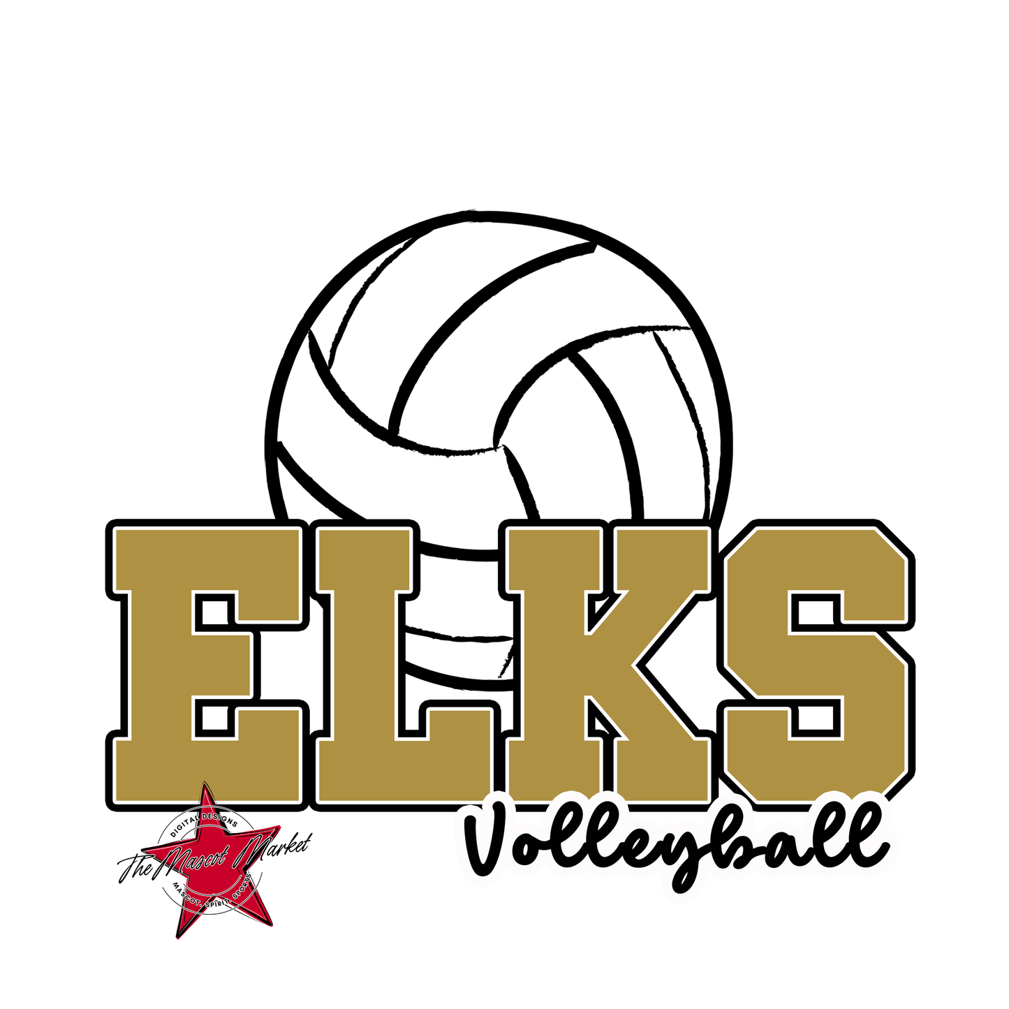 Elks Varsity Volleyball-Gold