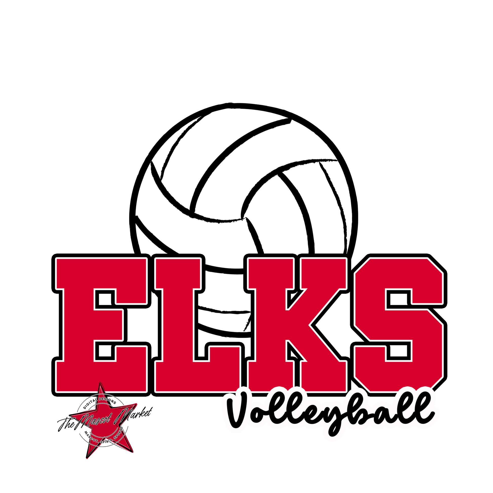 Elks Varsity Volleyball-Red