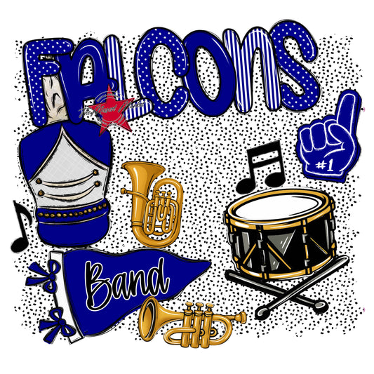 Falcons Band Spirit-Blue