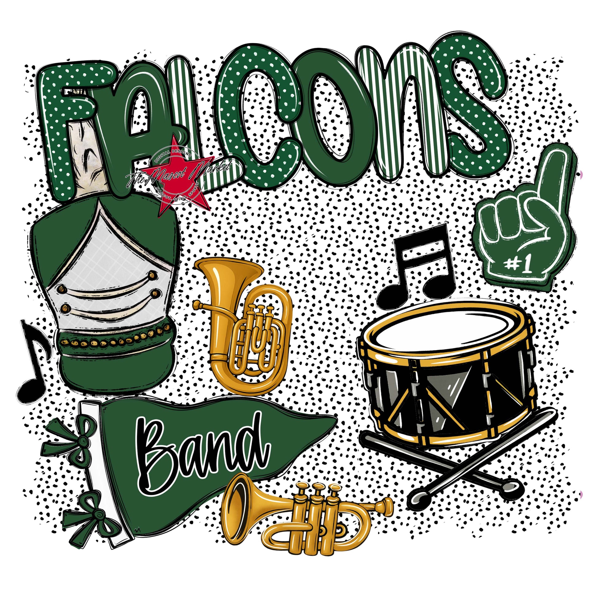 Falcons Band Spirit-Green