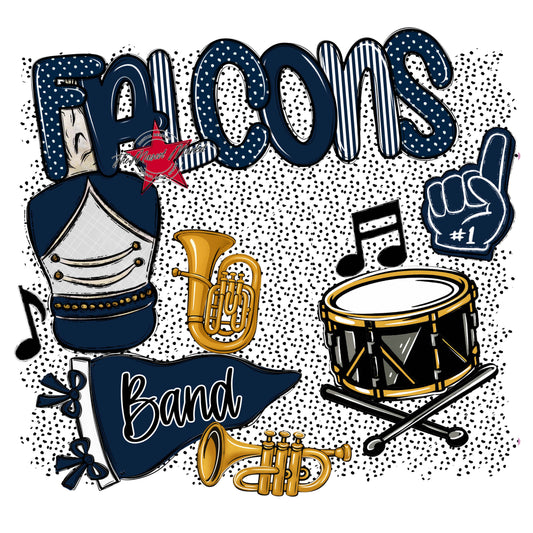 Falcons Band Spirit-Navy