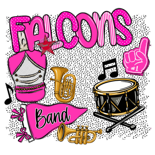 Falcons Band Spirit-Pink