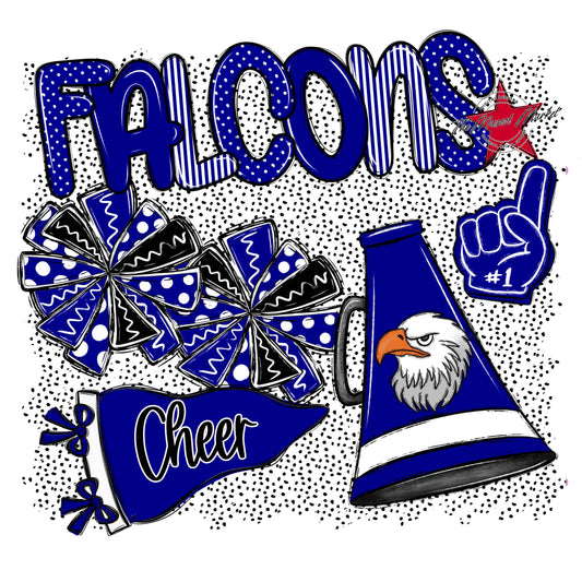 Falcons Cheer Spirit-Blue