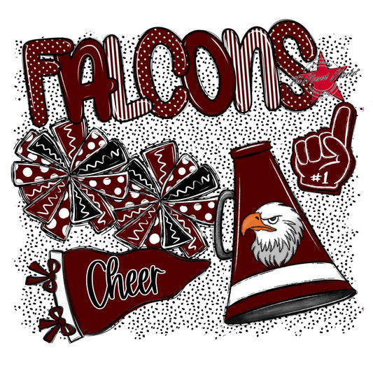 Falcons Cheer Spirit-Maroon