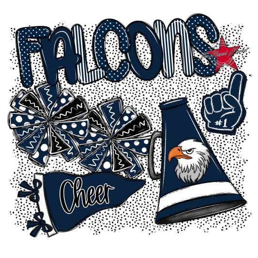 Falcons Cheer Spirit-Navy