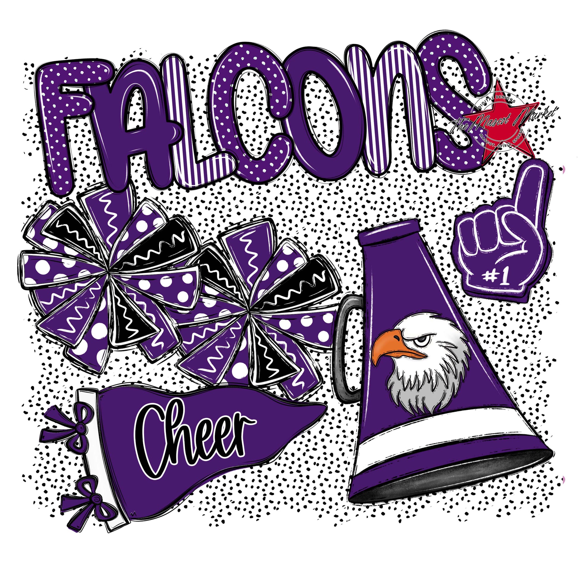 Falcons Cheer Spirit-Purple