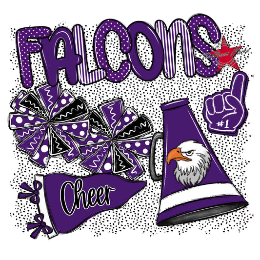 Falcons Cheer Spirit-Purple