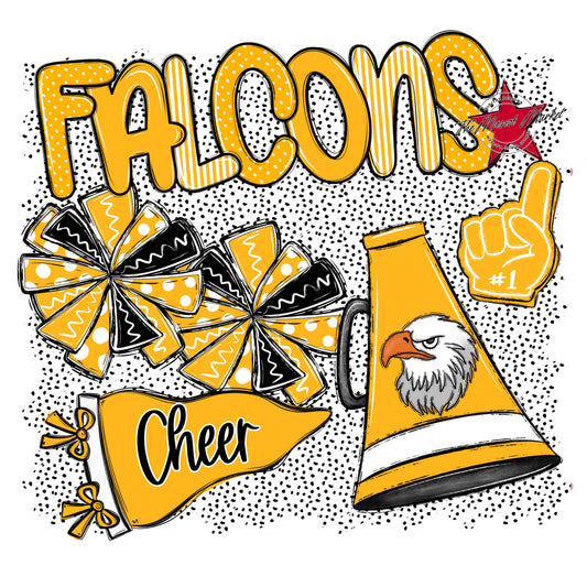 Falcons Cheer Spirit-Yellow