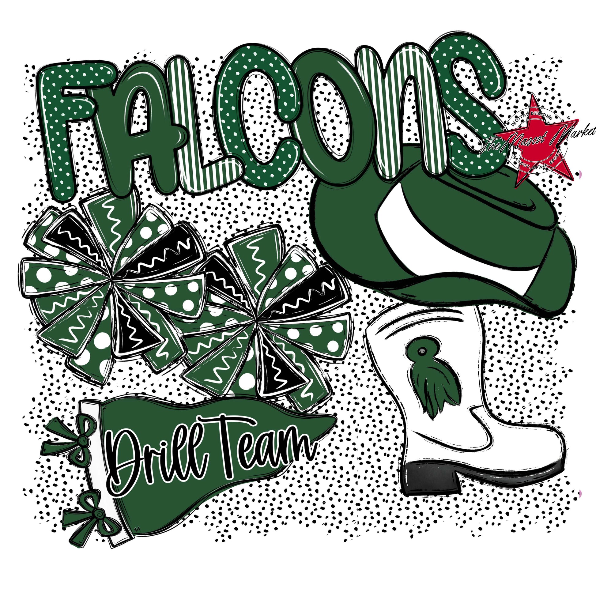 Falcons Drillteam Spirit-Green
