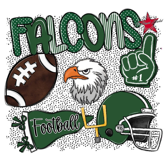 Falcons Football Spirit-Green