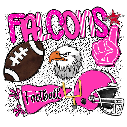 Falcons Football Spirit-Pink