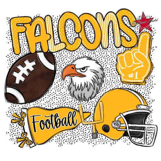 Falcons Football Spirit-Yellow
