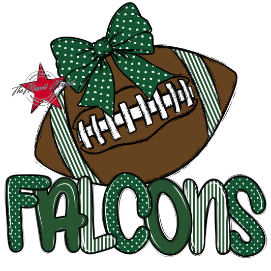 Falcons Football Spirit Design-Green