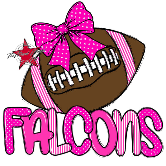 Falcons Football Spirit Design-Pink