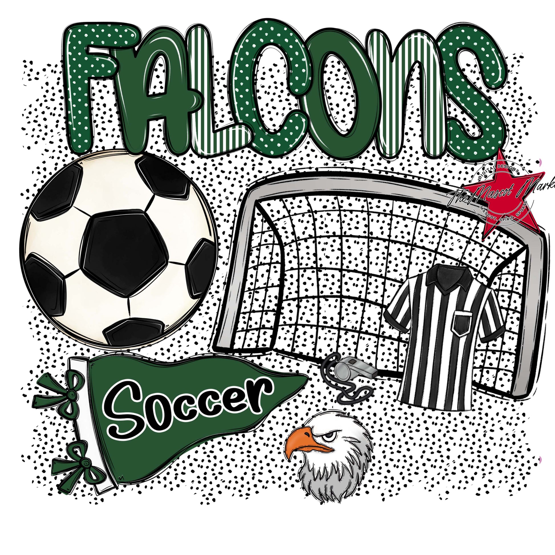 Falcons Soccer Spirit-Green