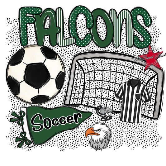 Falcons Soccer Spirit-Green
