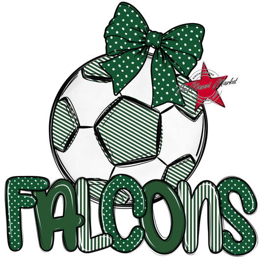 Falcons Soccer Spirit Design-Green