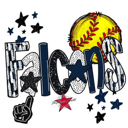 Falcons Softball Scrape-Navy