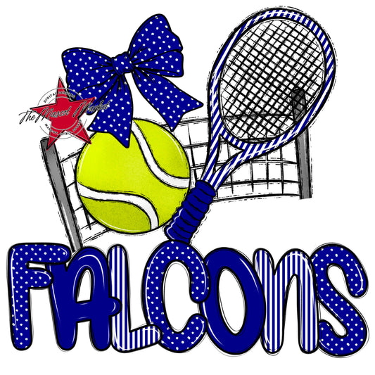 Falcons Tennis Spirit Design-Blue