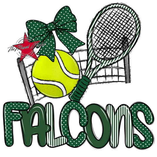 Falcons Tennis Spirit Design-Green