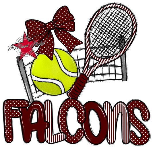 Falcons Tennis Spirit Design-Maroon