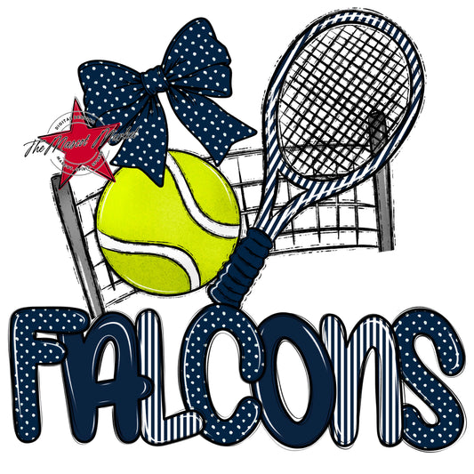 Falcons Tennis Spirit Design-Navy