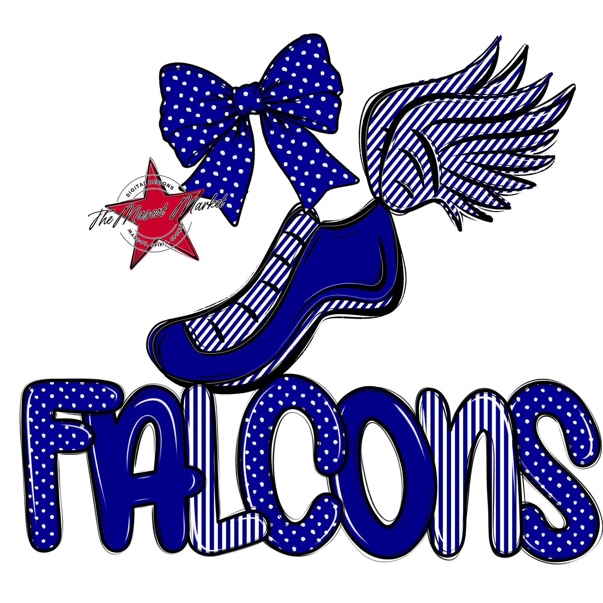 Falcons Track Spirit Design-Blue
