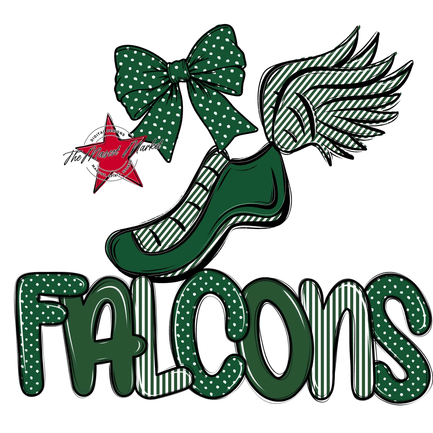 Falcons Track Spirit Design-Green