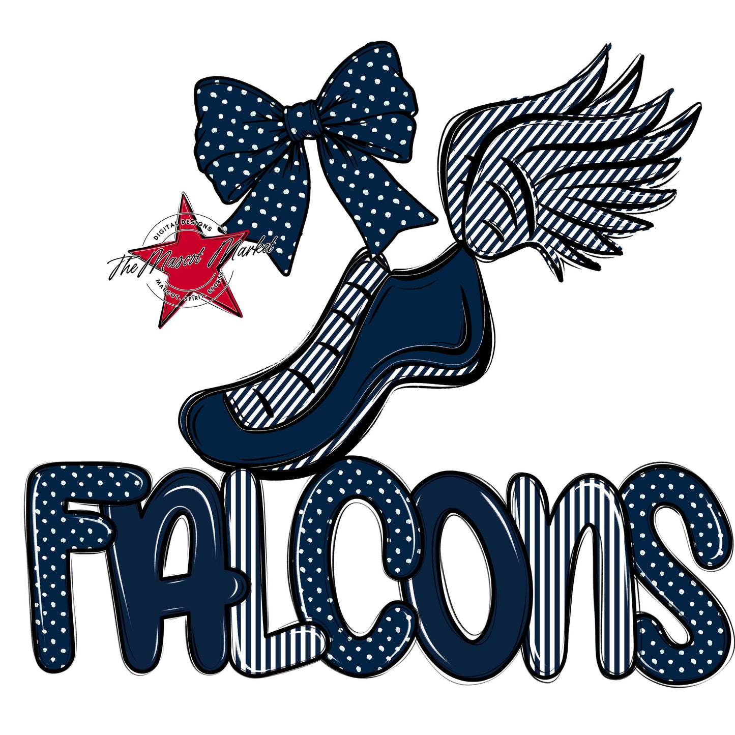 Falcons Track Spirit Design-Navy