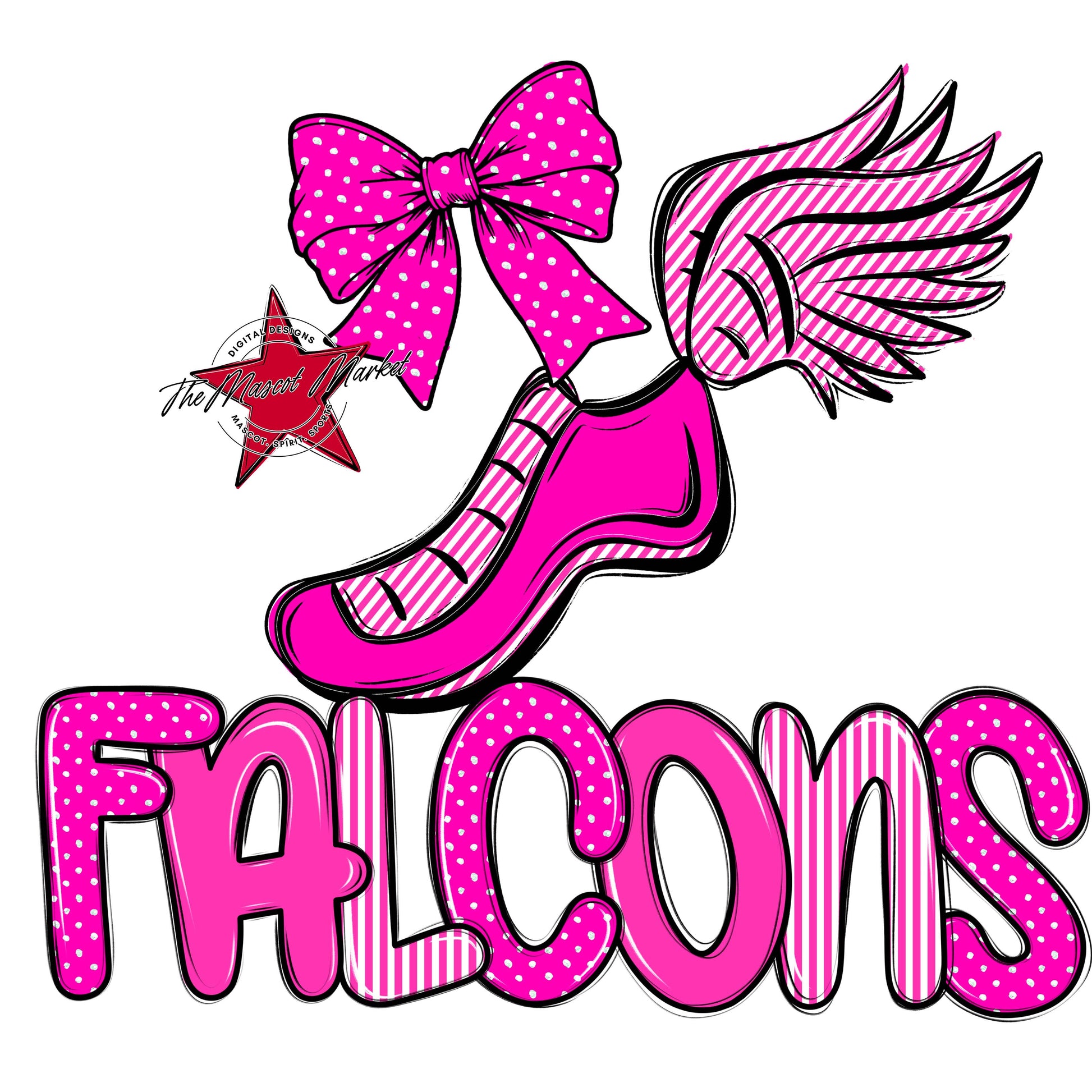 Falcons Track Spirit Design-Pink