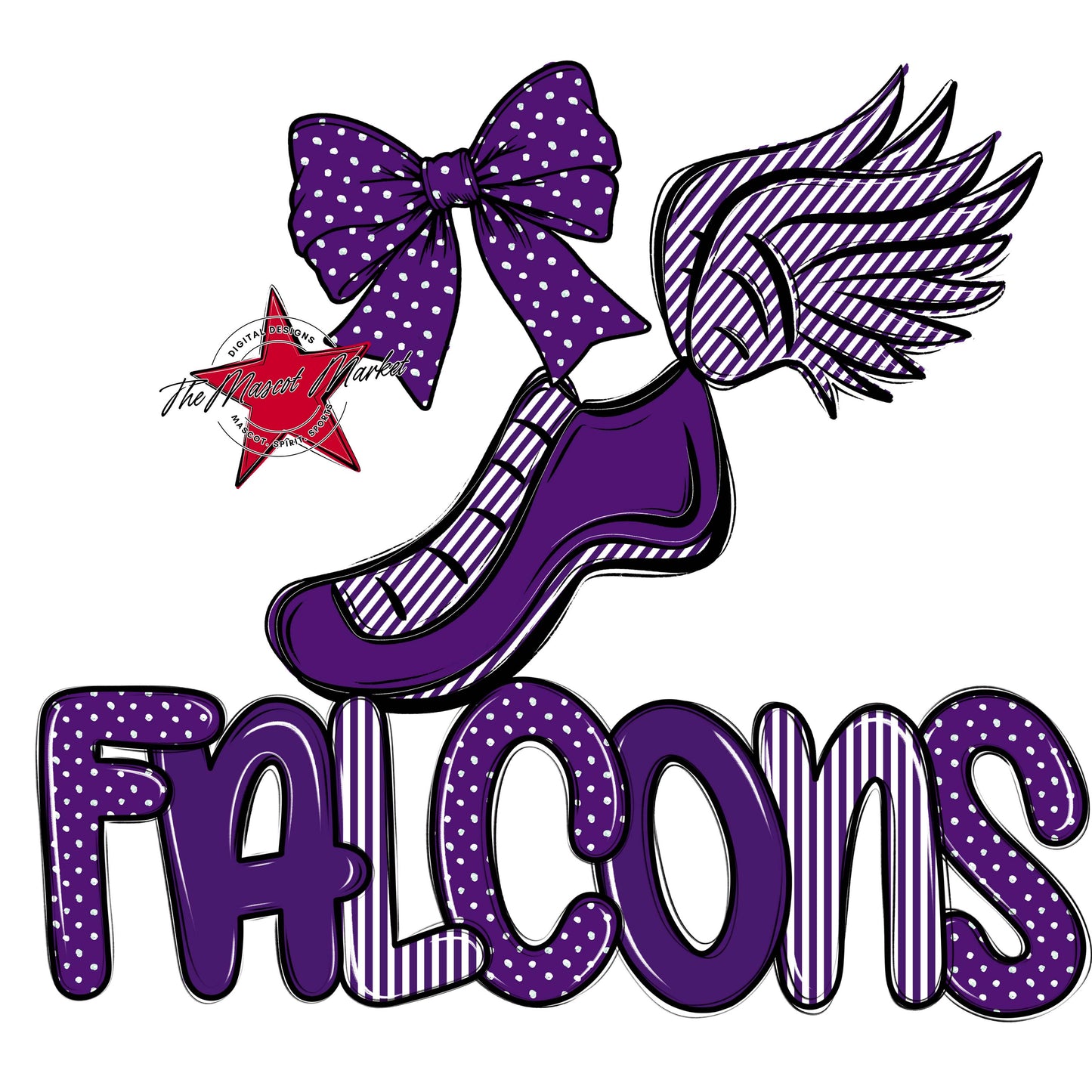 Falcons Track Spirit Design-Purple