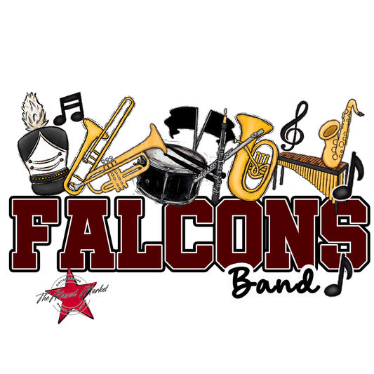 Falcons Varsity Band-Maroon