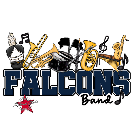 Falcons Varsity Band-Navy