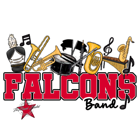 Falcons Varsity Band-Red