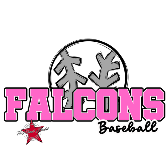 Falcons Varsity Baseball-Baby Pink