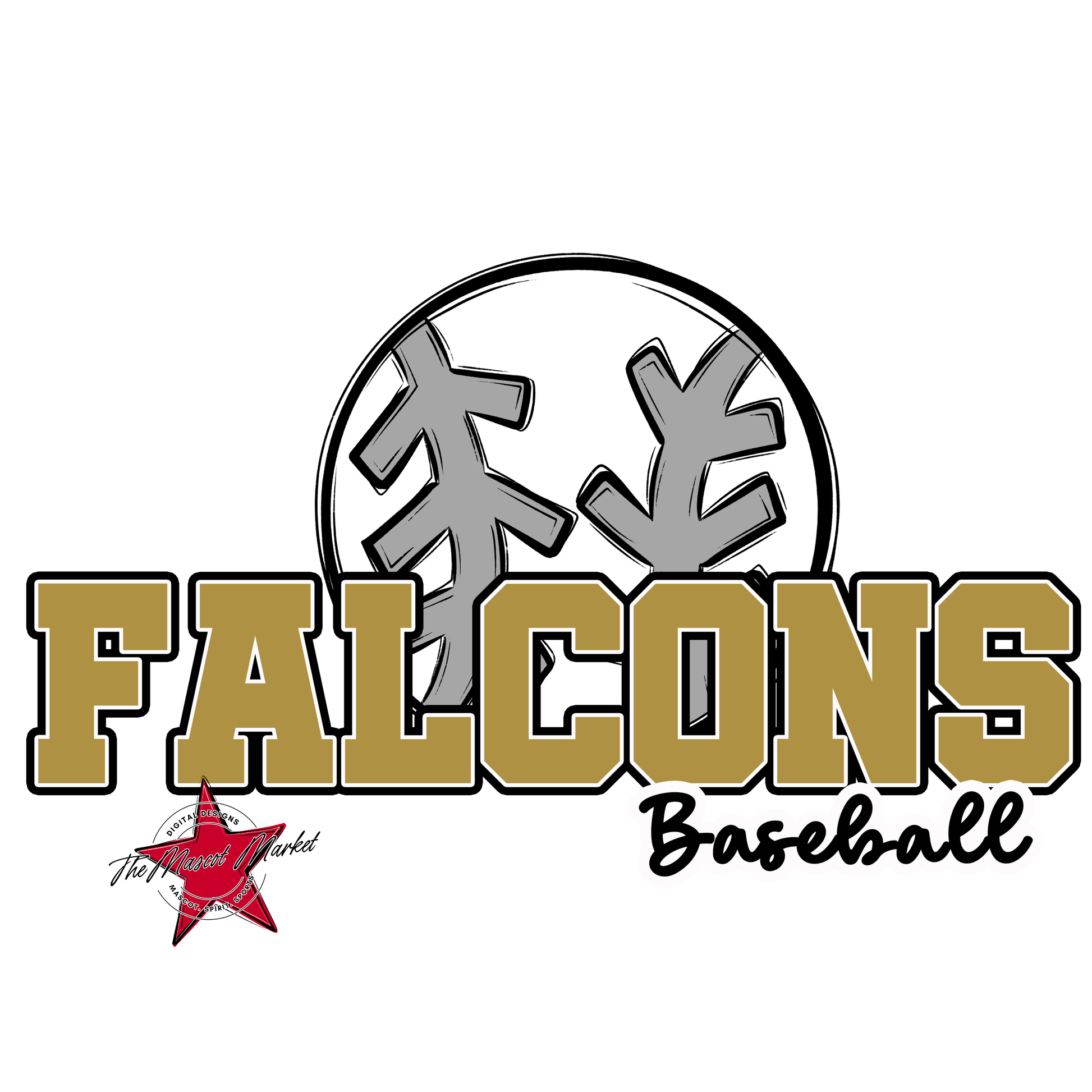 Falcons Varsity Baseball-Gold