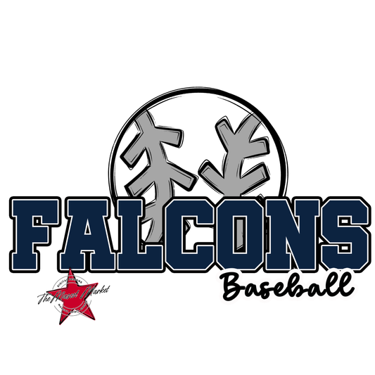 Falcons Varsity Baseball-Navy